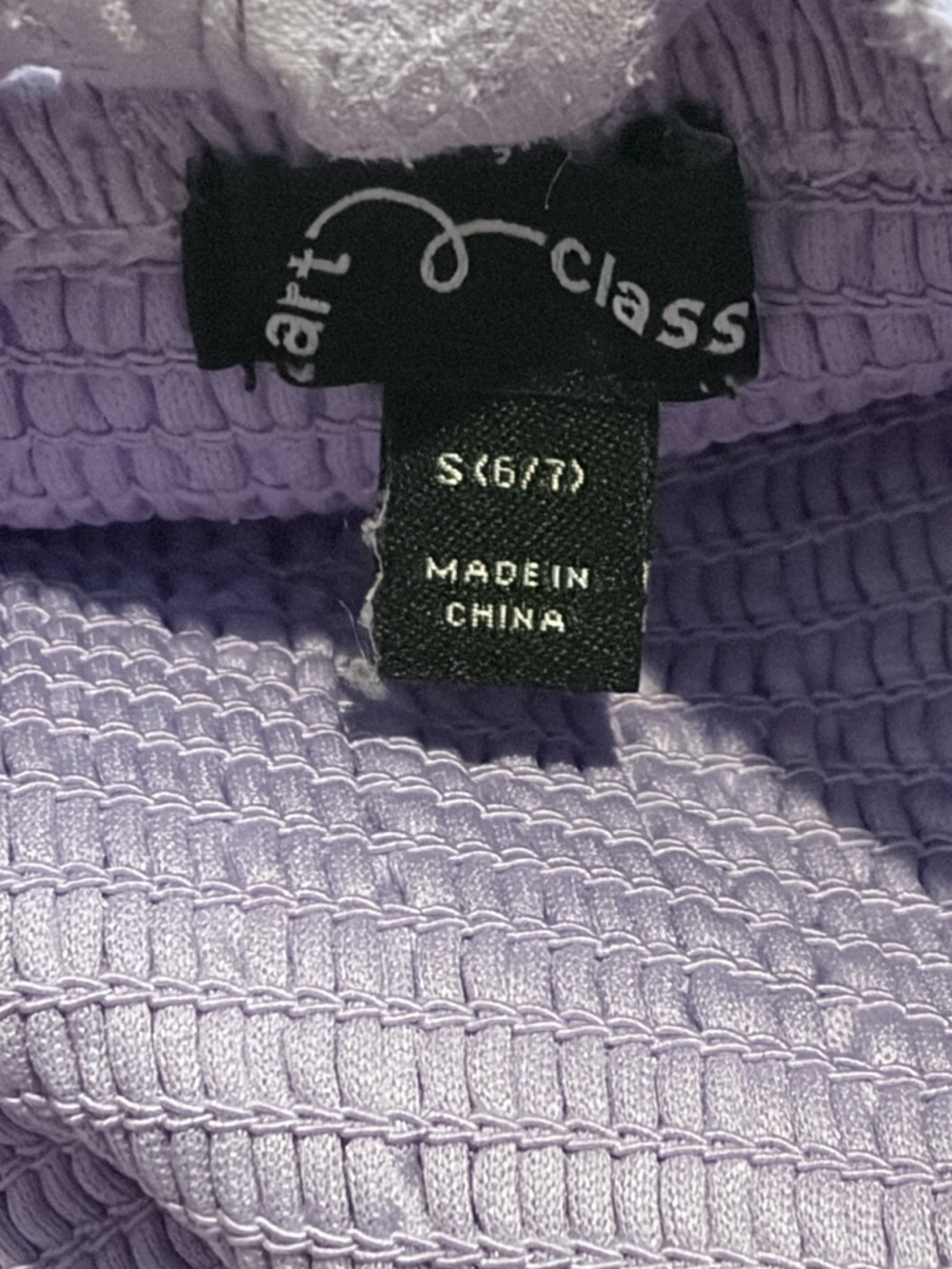 Art Class Lavender Tiered  Girls Smocked Summer Sundress- Size 6/7 - Picture 3 of 3